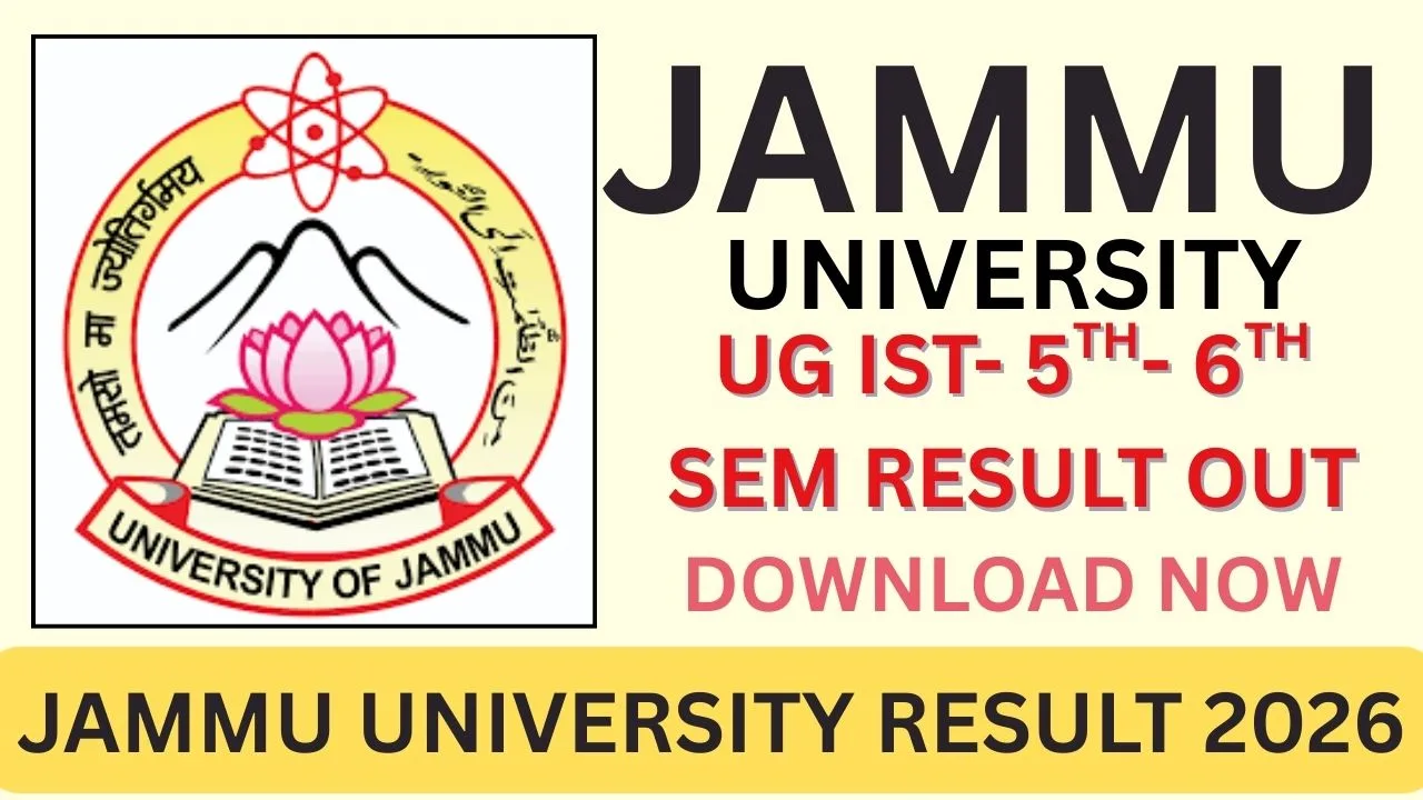 JAMMU UNIVERSITY RESULT 2026